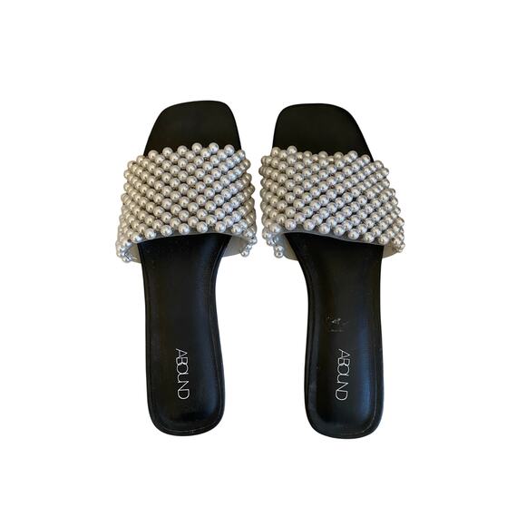 Abound Selah Faux Pearl Sandals 9 - Picture 1 of 4
